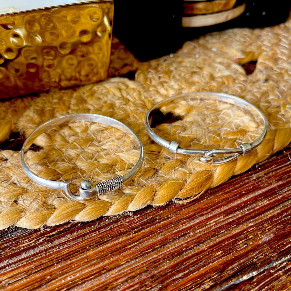 Sterling Silver Caribbean Hook and Cape Cod Hook bracelet.